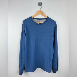 Relwen Men Bi Waffle Thermal Crew Sweatshirt Size XL